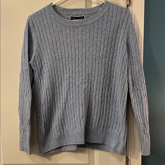 Karen Scott Sweaters - ☺️ Karen Scott Light Blue Cable Knit Sweater